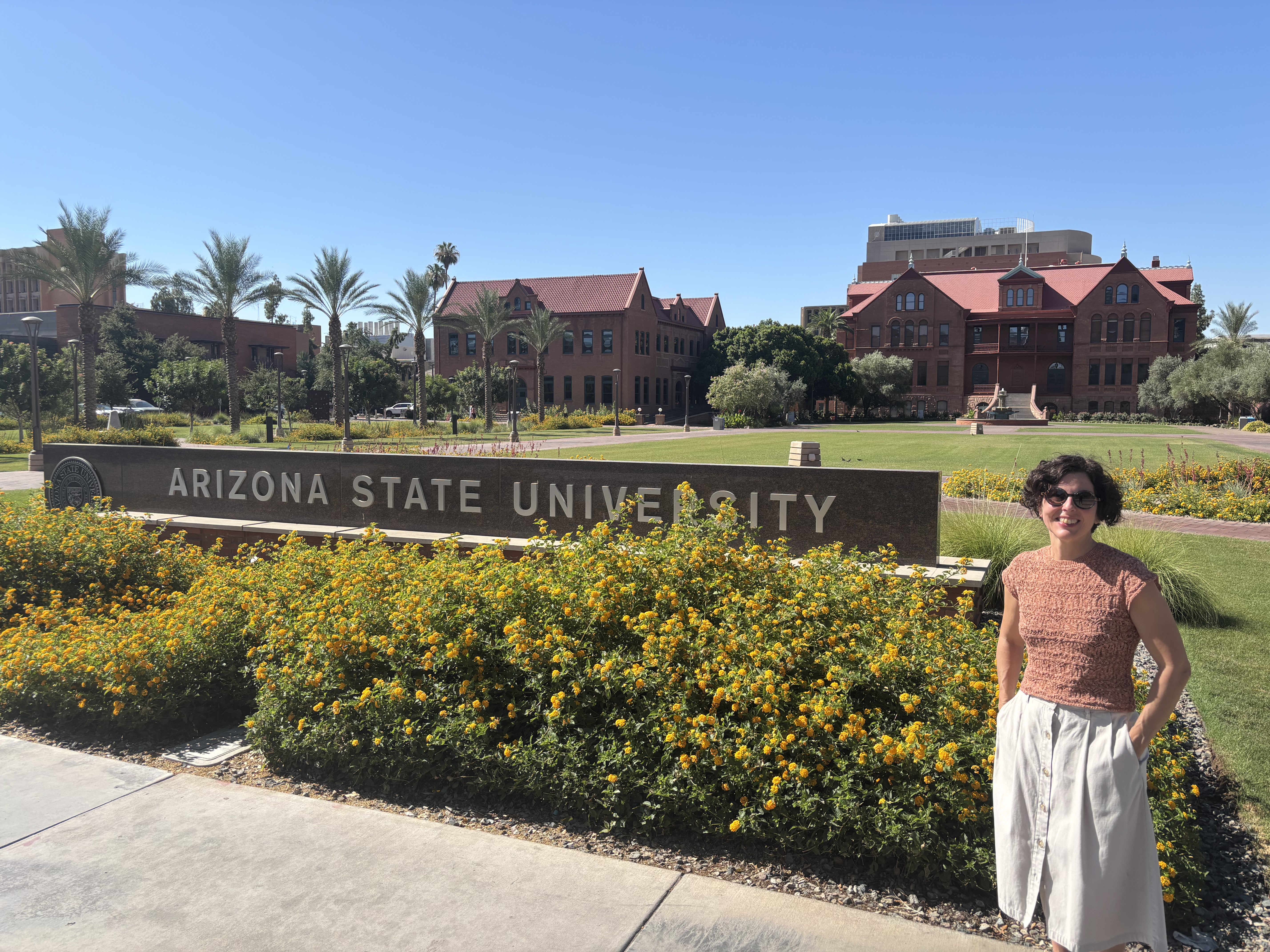 Dra. Carolina Belver durante su estancia en Arizona State University